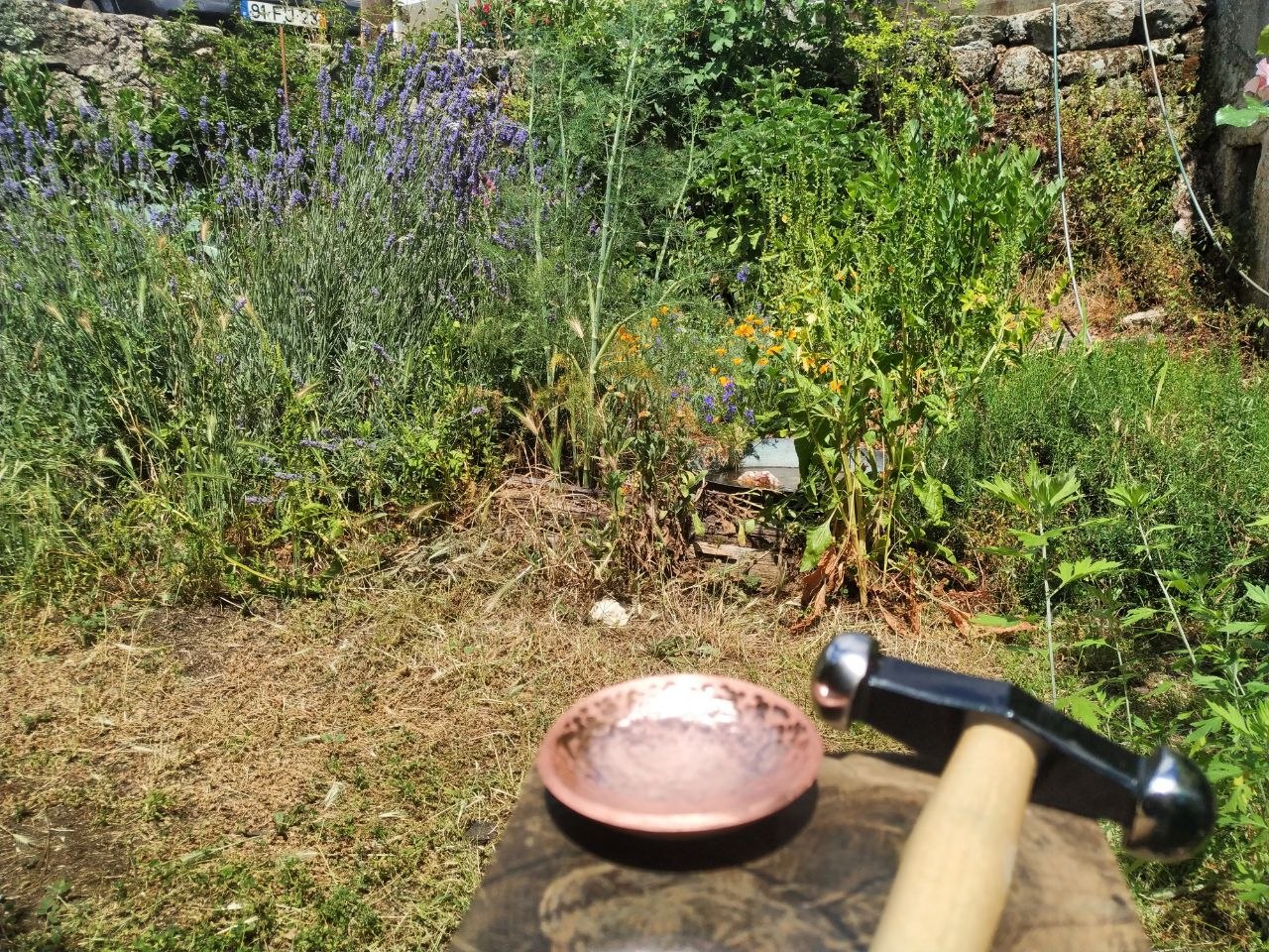 A small pocket bowl - rose, bees & interconnectedness - Image 4