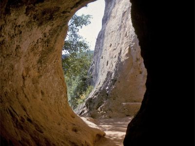 entrance to the cave